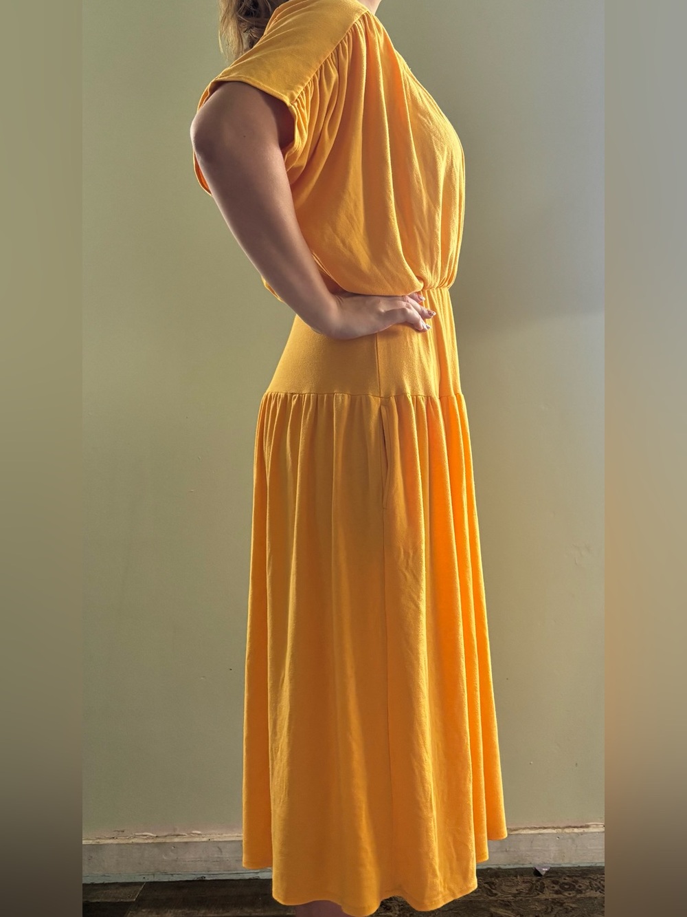 🌼 Vintage I.B. Diffusion Golden Yellow Maxi Dress 🌼